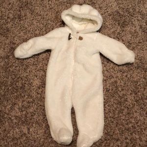 White bear onsie